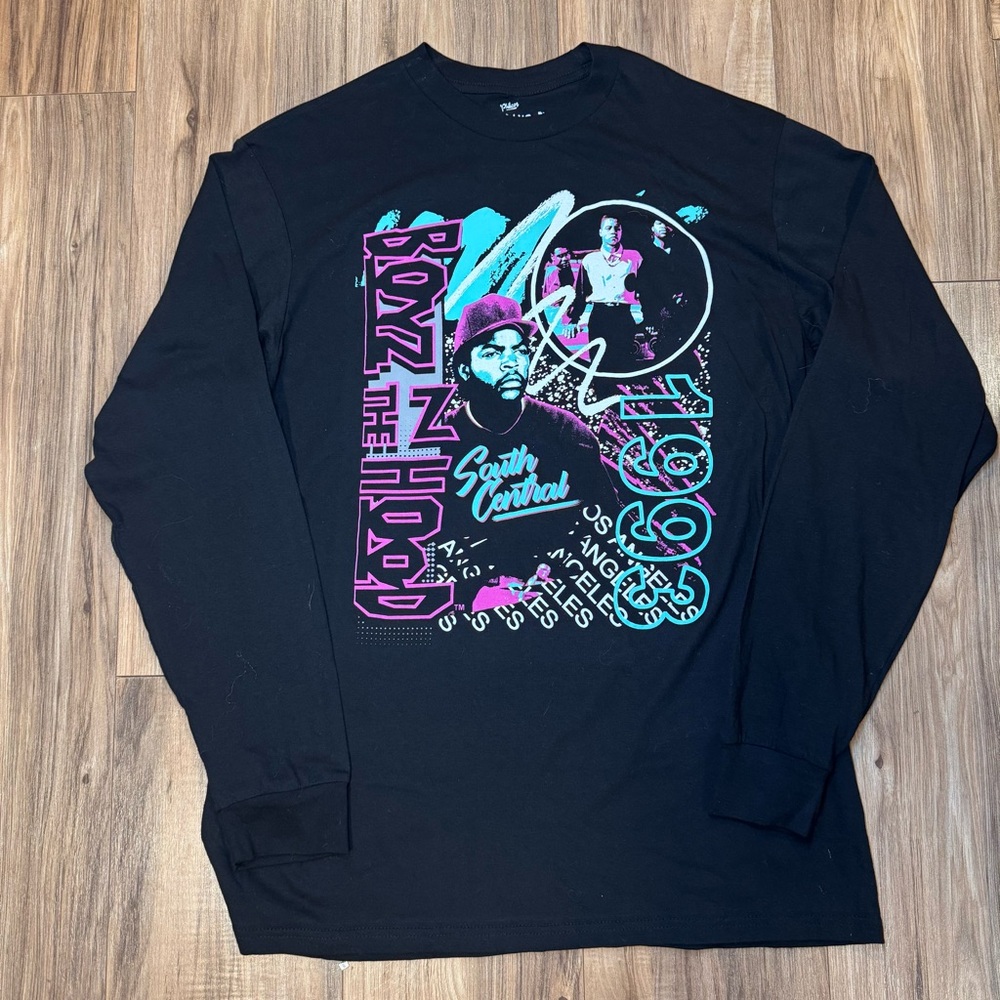 Vintage Boyz N The Hood Shirt Long Sleeve Single Stitch Men’s Size L RN 158447
